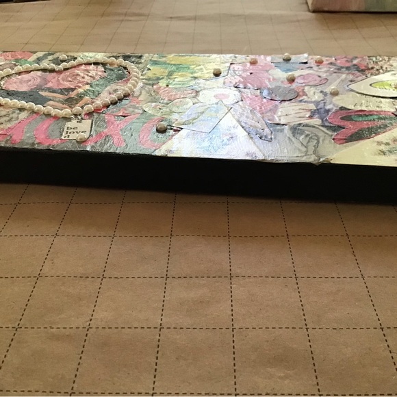 Art. Collage on canvas Mixed media - Picture 2 of 3